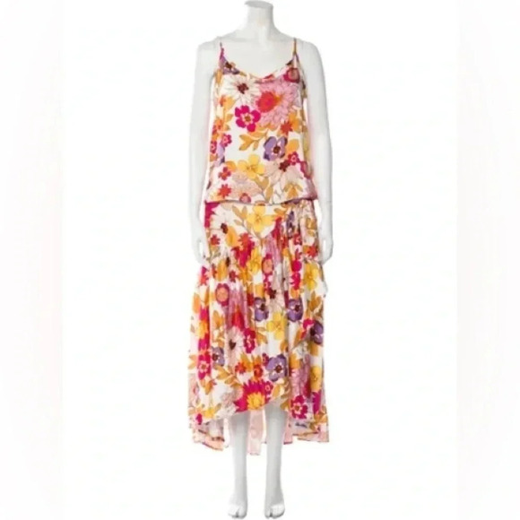 CYNTHIA ROWLEY NWT FLORAL PRINT SKIRT SET SIZE SMALL - Picture 1 of 10